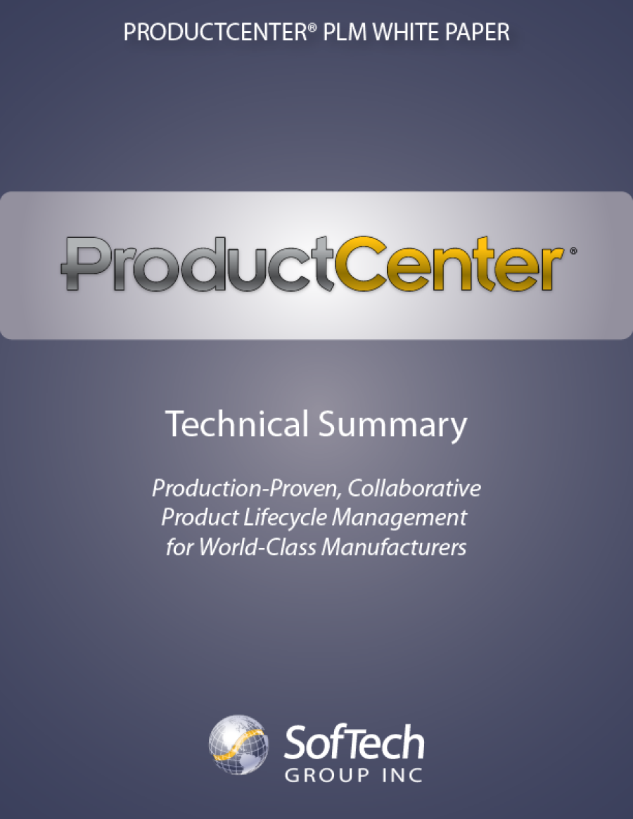 ProductCenter® PLM Technical Summary